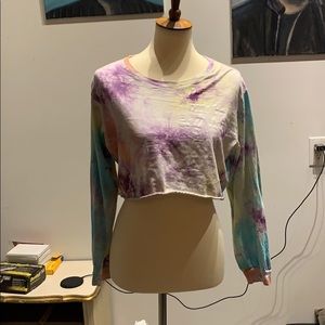 Tye dye More Self Love Crop Top